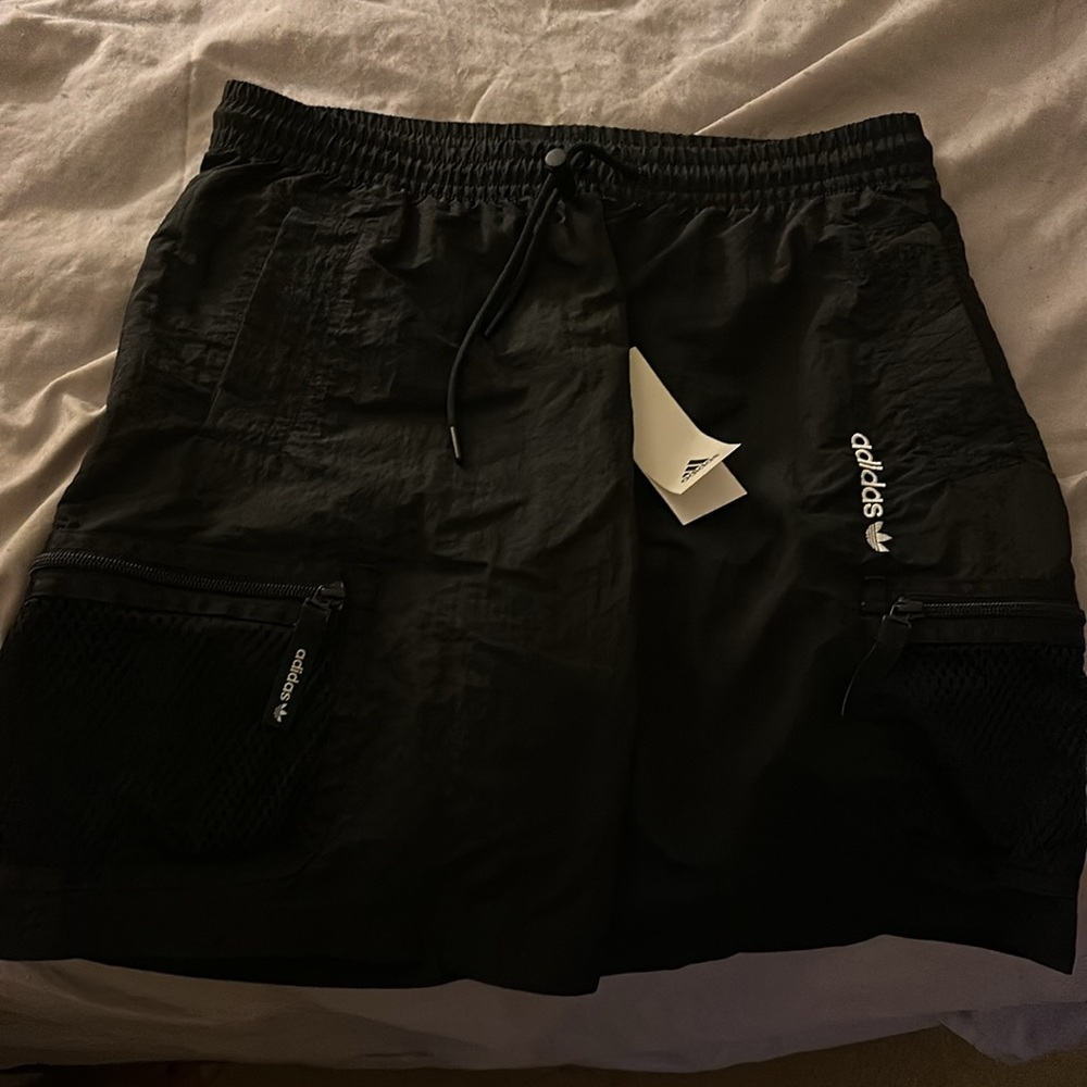 Adidas Black Sports Shorts with Logo